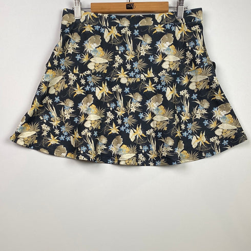 Skirt floral yellow
